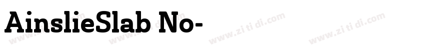AinslieSlab No字体转换
